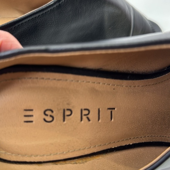 Vintage Esprit Lena Black Vegan Leather Women's Mules - Picture 9 of 11